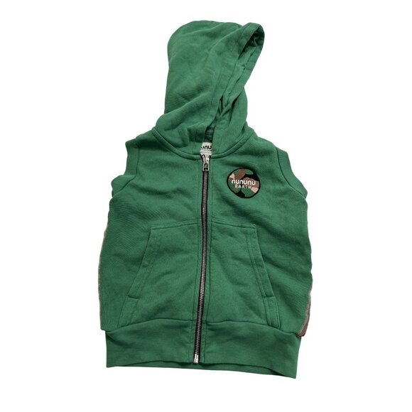 Nununu Mossy Vest in Moss Green - Picture 1 of 5